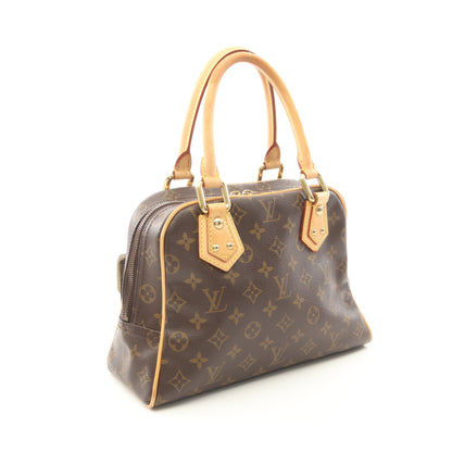 マンハッタンPM モノグラム ハンドバッグ PVC レザー ブラウン ルイヴィトン バッグ LOUIS VUITTON