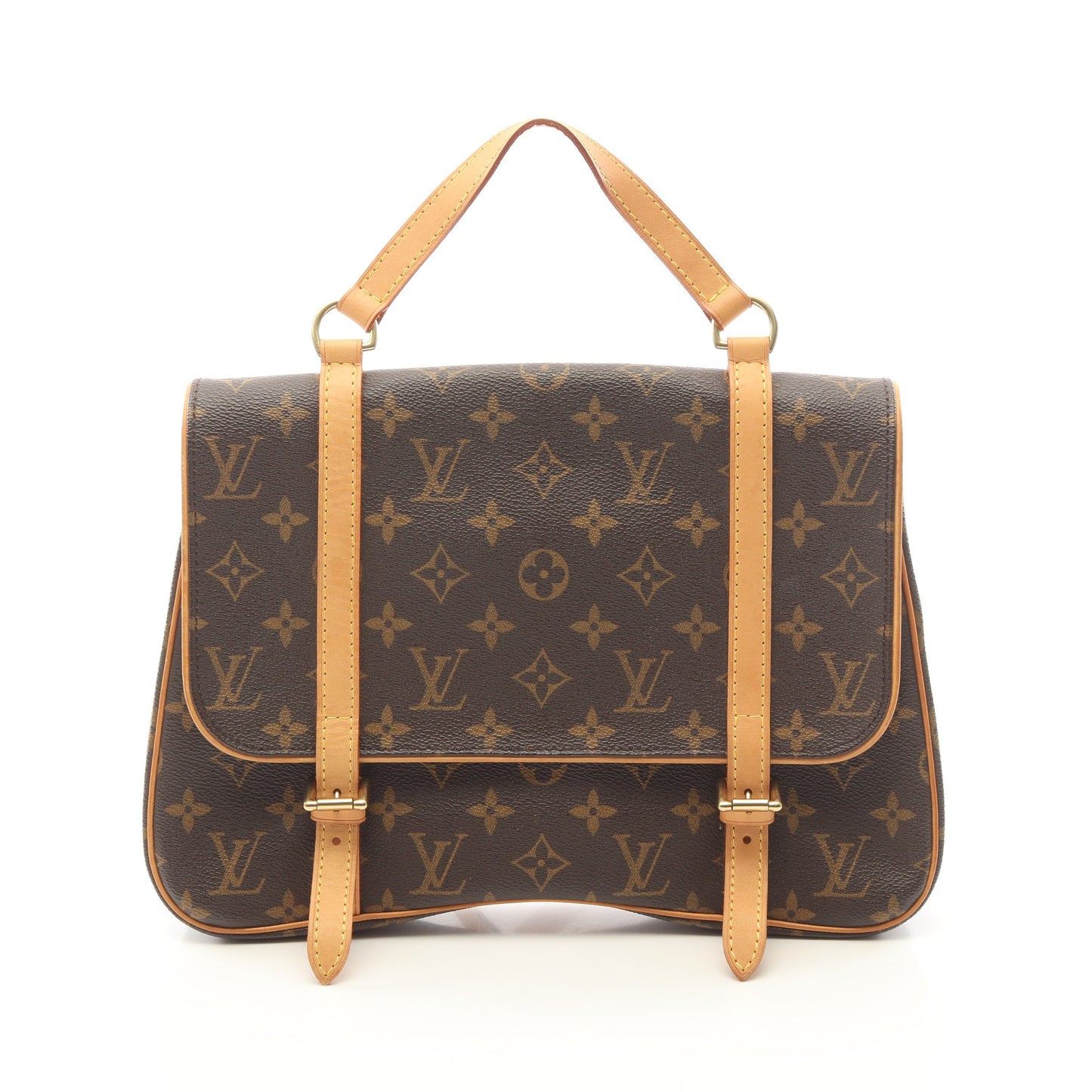 マレルサックアド モノグラム バックパック リュックサック PVC レザー ブラウン ルイヴィトン バッグ LOUIS VUITTON