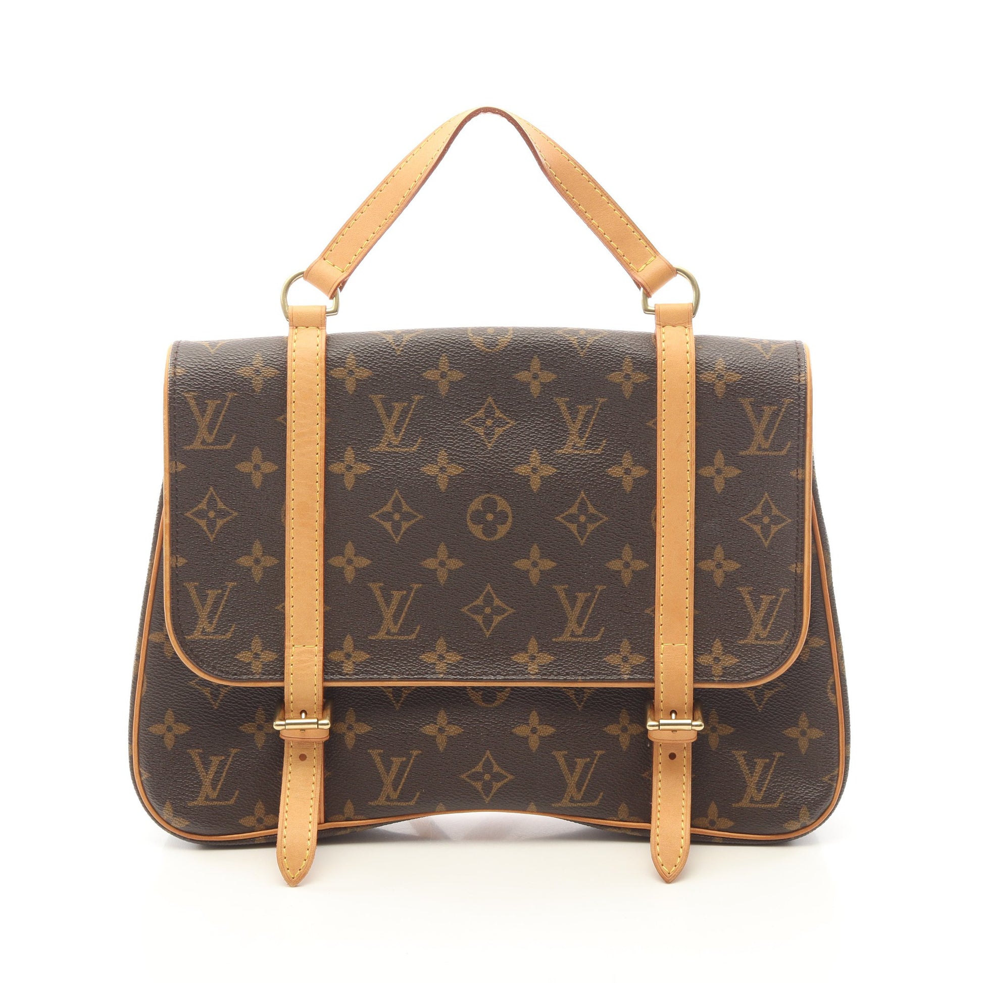 マレルサックアド モノグラム バックパック リュックサック PVC レザー ブラウン ルイヴィトン バッグ LOUIS VUITTON