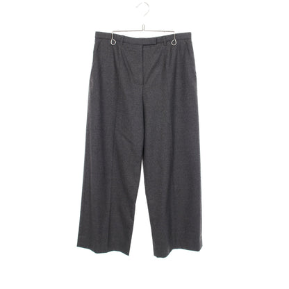 ワイドパンツ ウール グレー エルメス