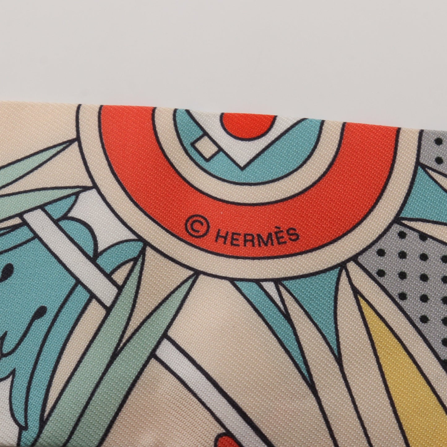 ツイリー WASHINGTON'S CARRIAGE DETAIL リボン スカーフ シルク マルチカラー エルメス 財布・小物 HERMES