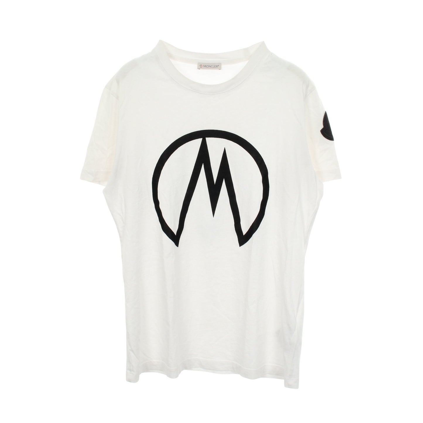 ロゴ クルーネック 半袖Tシャツ コットン ホワイト モンクレール トップス MONCLER