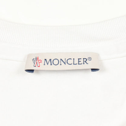 ロゴ クルーネック 半袖Tシャツ コットン ホワイト モンクレール トップス MONCLER