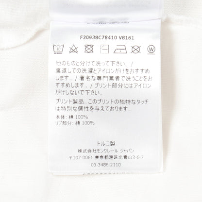 ロゴ クルーネック 半袖Tシャツ コットン ホワイト モンクレール トップス MONCLER