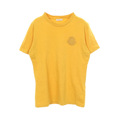 ロゴワッペン クルーネック 半袖Tシャツ コットン イエロー モンクレール