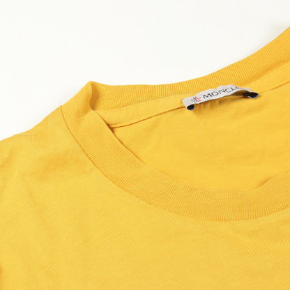 ロゴワッペン クルーネック 半袖Tシャツ コットン イエロー モンクレール