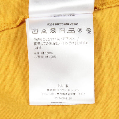 ロゴワッペン クルーネック 半袖Tシャツ コットン イエロー モンクレール