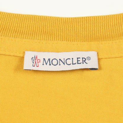 ロゴワッペン クルーネック 半袖Tシャツ コットン イエロー モンクレール