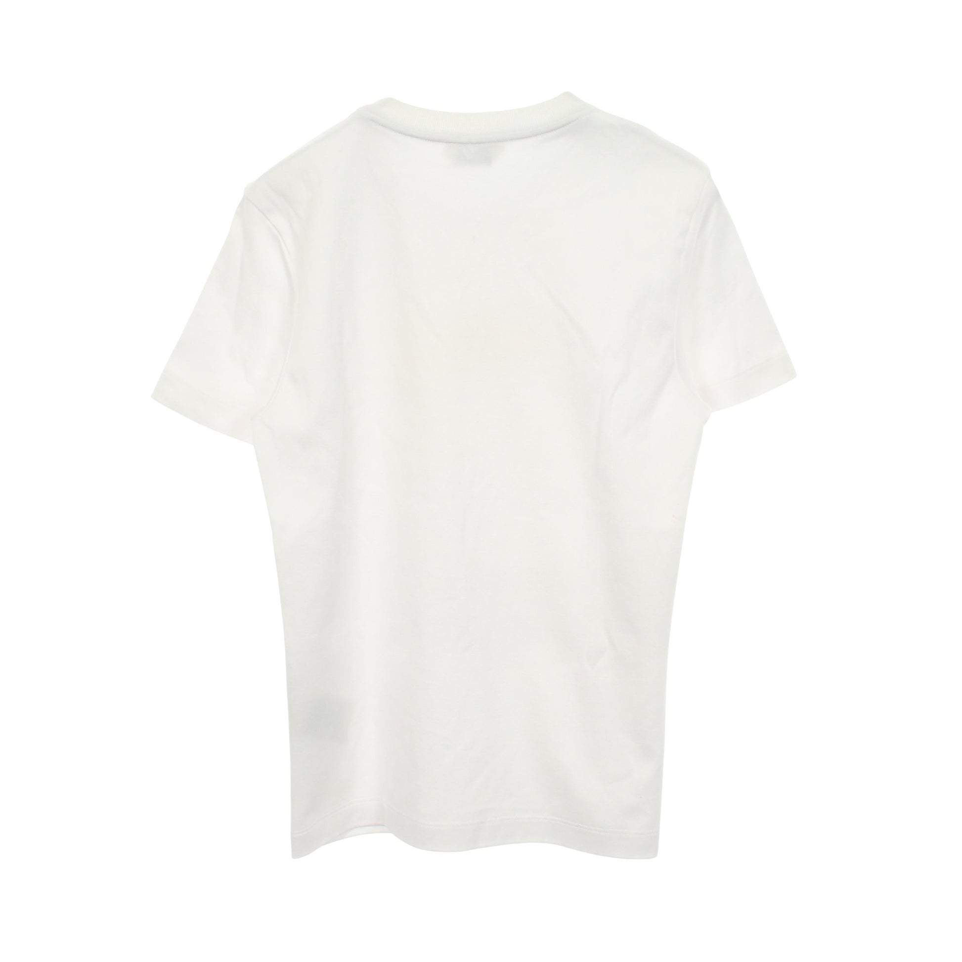 エンボスロゴ クルーネック 半袖Tシャツ コットン ホワイト フェンディ トップス FENDI