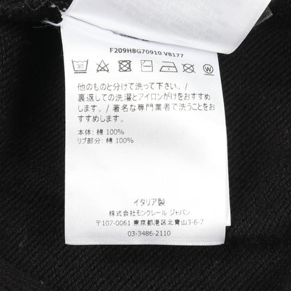 MONCLER GENIUS 5 CRAIG GREEN ロゴ刺繍 スウェットシャツ コットン ブラック モンクレール