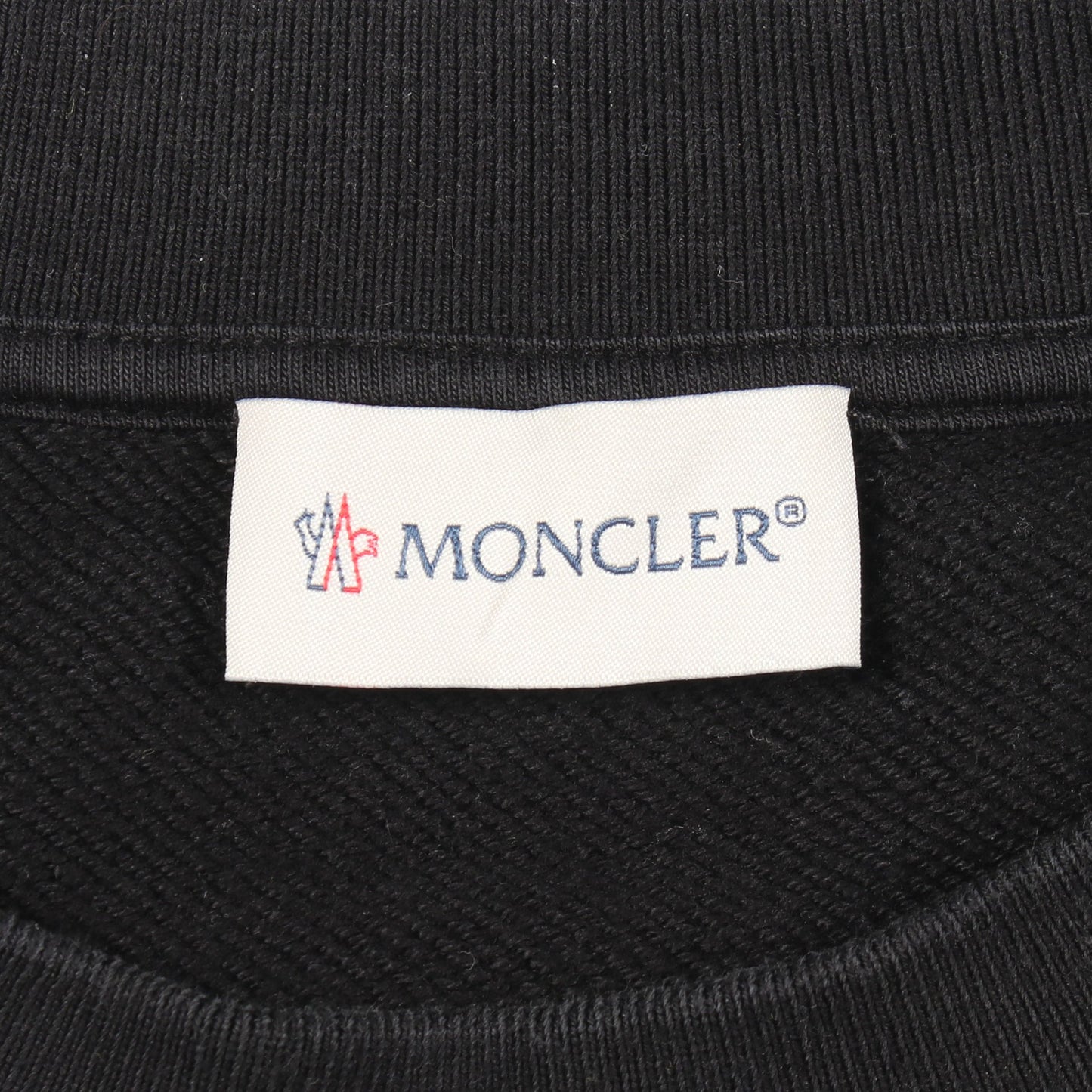 MONCLER GENIUS 5 CRAIG GREEN ロゴ刺繍 スウェットシャツ コットン ブラック モンクレール