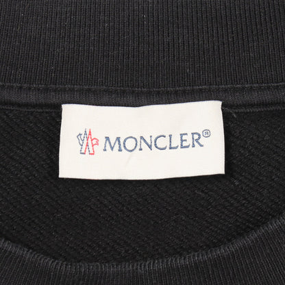 MONCLER GENIUS 5 CRAIG GREEN ロゴ刺繍 スウェットシャツ コットン ブラック モンクレール