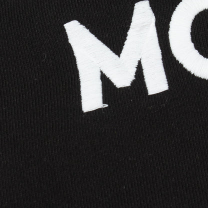 MONCLER GENIUS 5 CRAIG GREEN ロゴ刺繍 スウェットシャツ コットン ブラック モンクレール