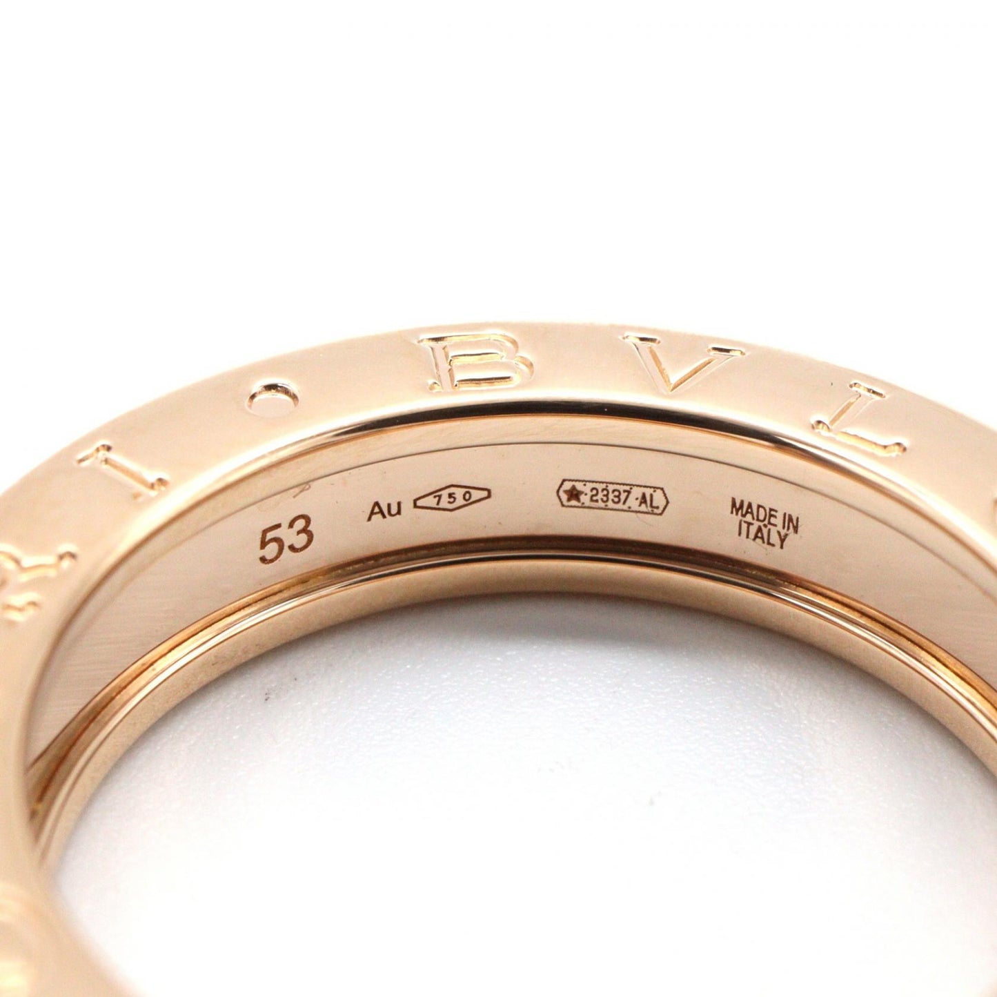 B-zero1 ビーゼロワン リング 1バンド リング 指輪 K18PG ピンクゴールド ブルガリ アクセサリー BVLGARI