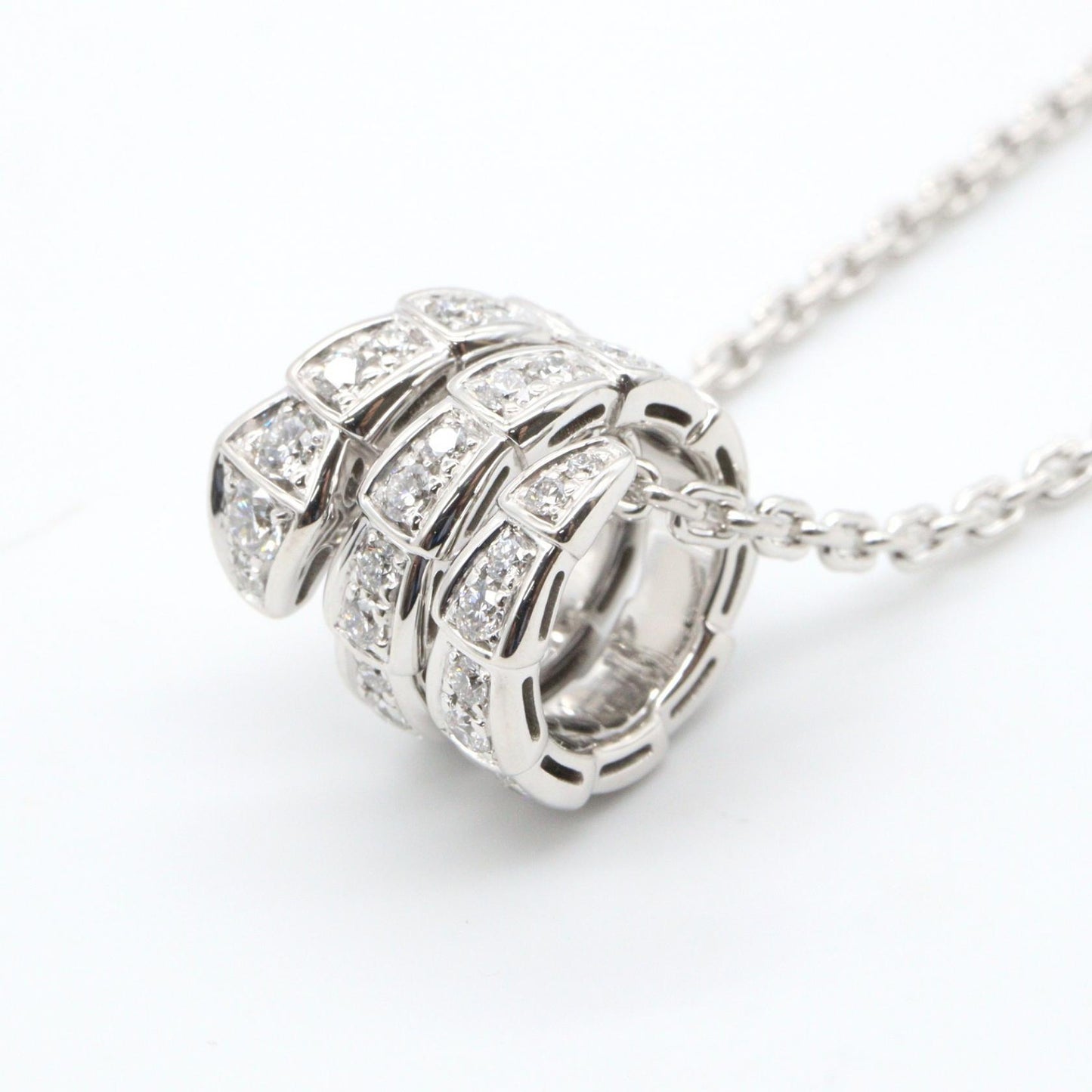 セルペンティヴァイパー ダイヤ ネックレス ネックレス K18WG ダイヤモンド ホワイトゴールド クリア ブルガリ アクセサリー BVLGARI