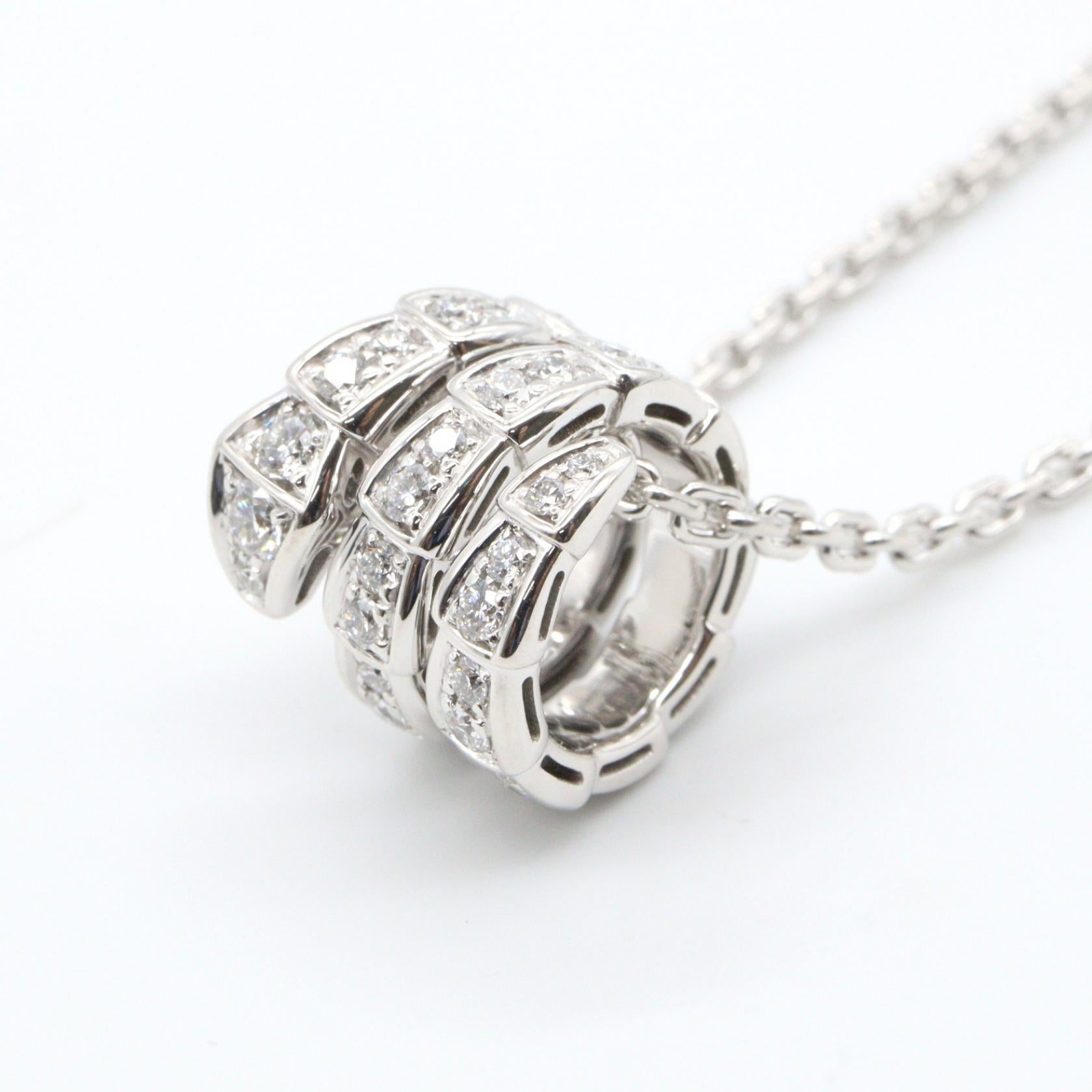 セルペンティヴァイパー ダイヤ ネックレス ネックレス K18WG ダイヤモンド ホワイトゴールド クリア ブルガリ アクセサリー BVLGARI