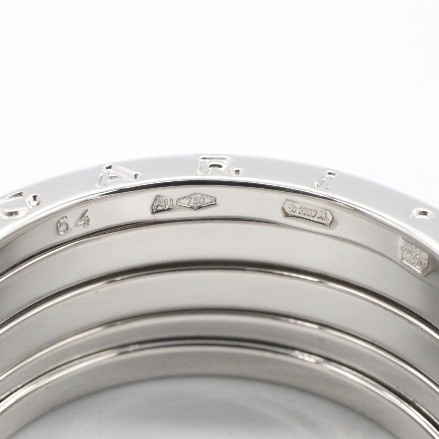 B-zero1 ビーゼロワン リング 4バンド リング 指輪 K18WG ホワイトゴールド ブルガリ アクセサリー BVLGARI