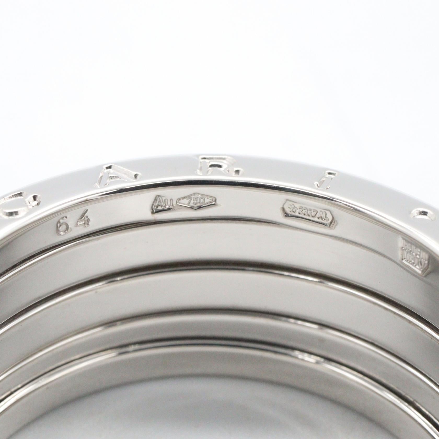 B-zero1 ビーゼロワン リング 4バンド リング 指輪 K18WG ホワイトゴールド ブルガリ アクセサリー BVLGARI
