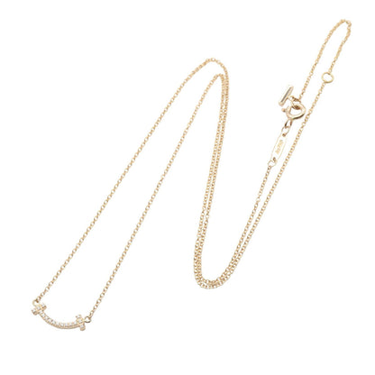 Tスマイル ミニ ダイヤ ネックレス ネックレス K18PG ダイヤモンド ピンクゴールド クリア ティファニー アクセサリー TIFFANY & Co.