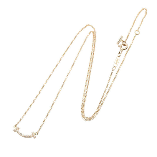 Tスマイル ミニ ダイヤ ネックレス ネックレス K18PG ダイヤモンド ピンクゴールド クリア ティファニー アクセサリー TIFFANY & Co.