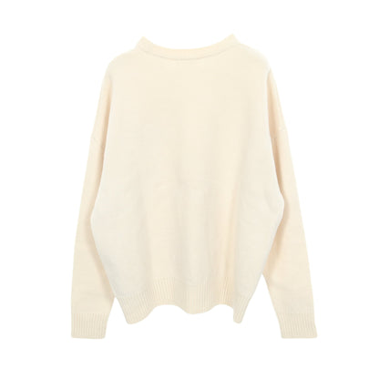 Ami de Coeur ニット ウール オフホワイト アミアレクサンドルマテュッシ トップス AMI Alexandre Mattiussi