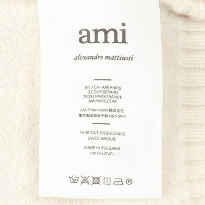 Ami de Coeur ニット ウール オフホワイト アミアレクサンドルマテュッシ トップス AMI Alexandre Mattiussi