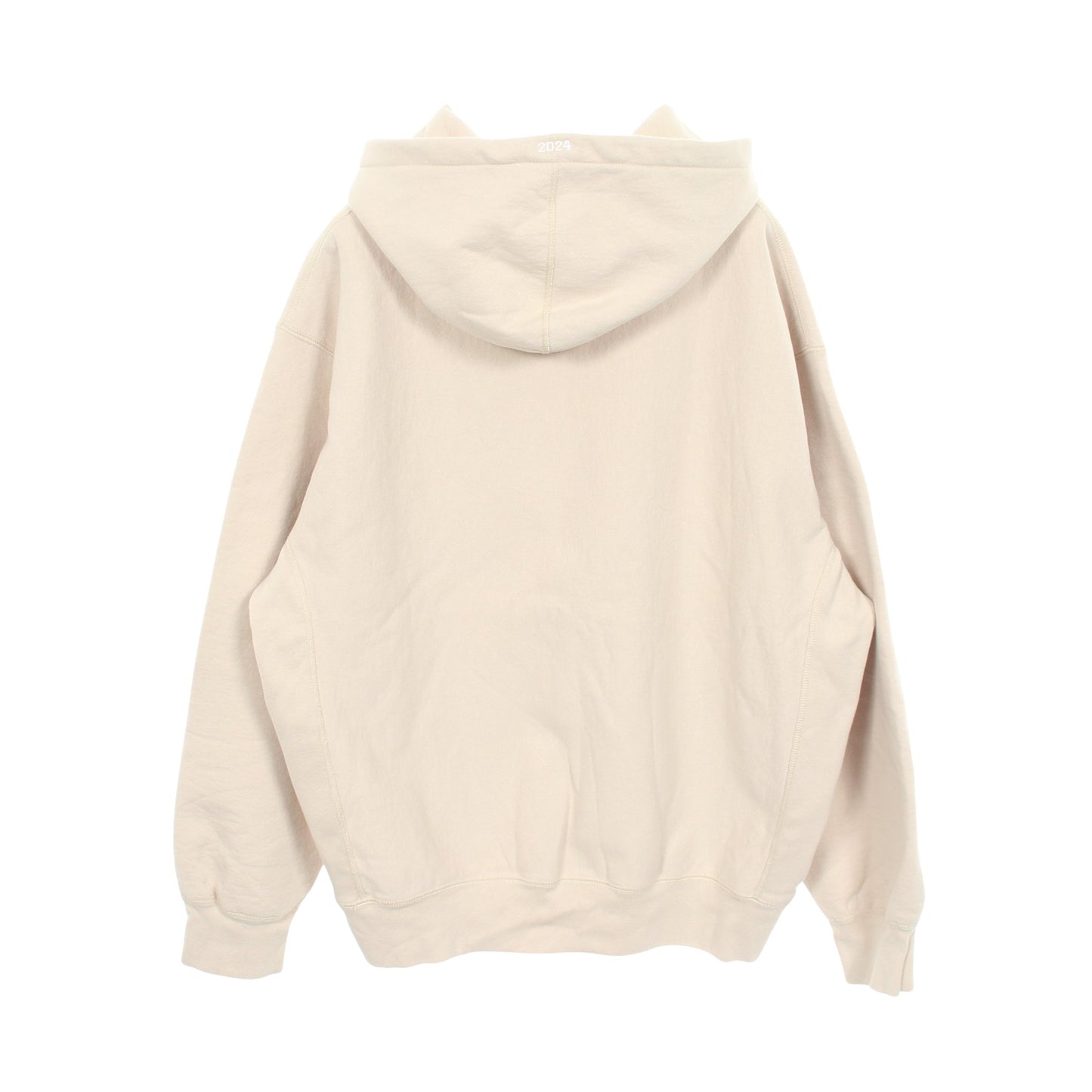 Box Logo Hooded Sweatshirt ロゴ刺繍 裏起毛 プルオーバーパーカー コットン ベージュ シュプリーム