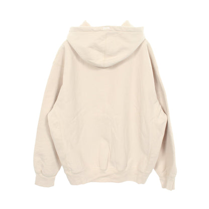 Box Logo Hooded Sweatshirt ロゴ刺繍 裏起毛 プルオーバーパーカー コットン ベージュ シュプリーム
