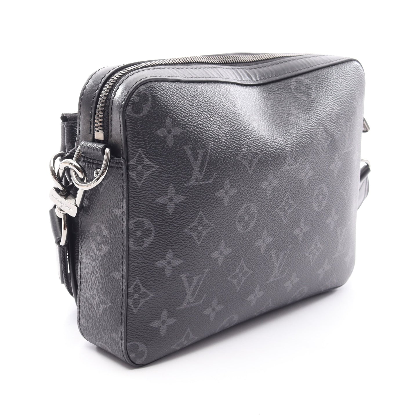 トリオ メッセンジャー モノグラム エクリプス ショルダーバッグ PVC レザー ブラック グレー ルイヴィトン バッグ LOUIS VUITTON