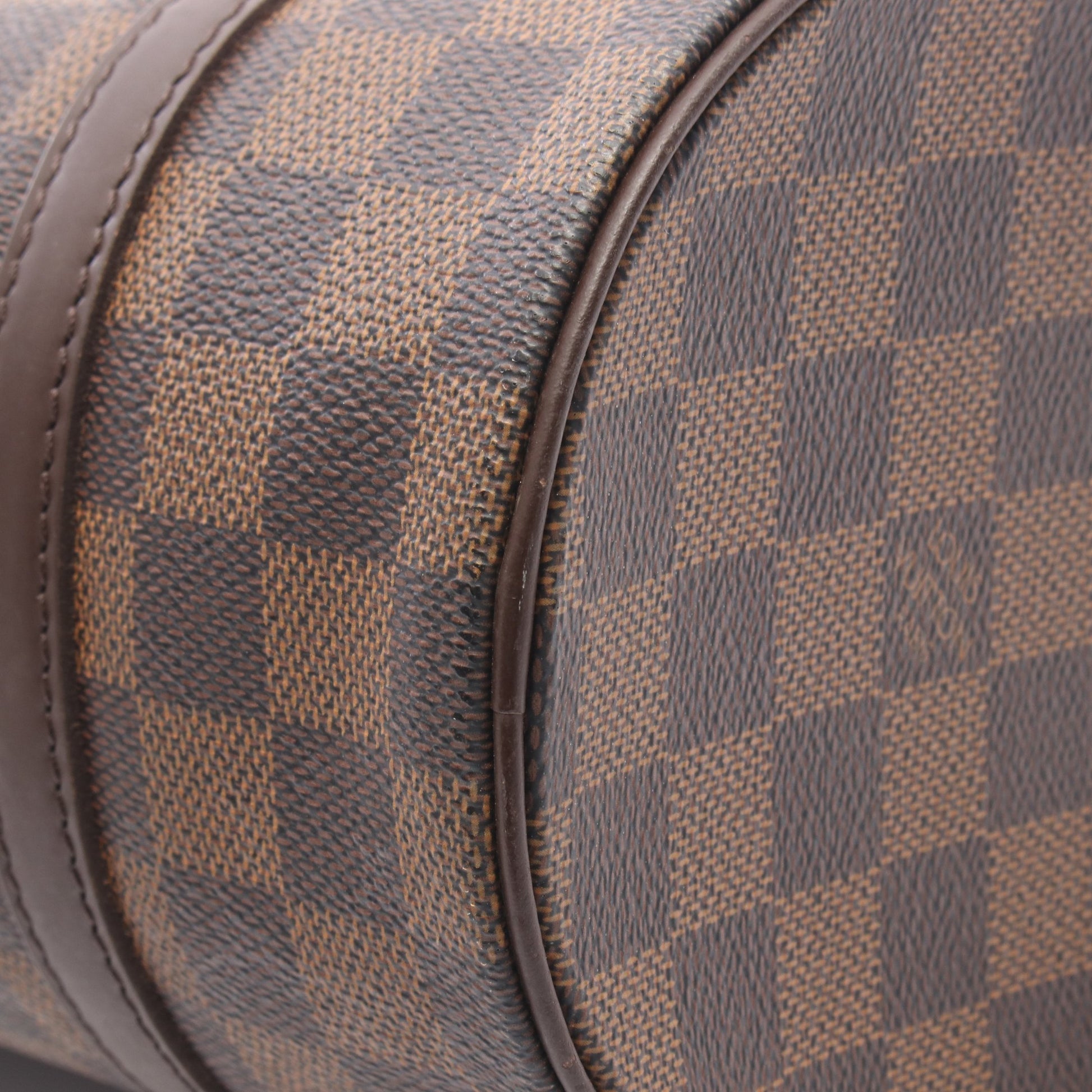 パピヨン26 ダミエエベヌ ハンドバッグ PVC レザー ブラウン ルイヴィトン バッグ LOUIS VUITTON