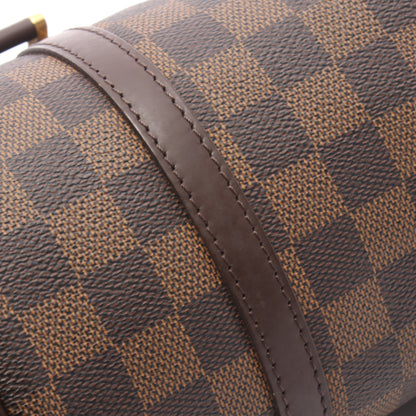 パピヨン26 ダミエエベヌ ハンドバッグ PVC レザー ブラウン ルイヴィトン バッグ LOUIS VUITTON