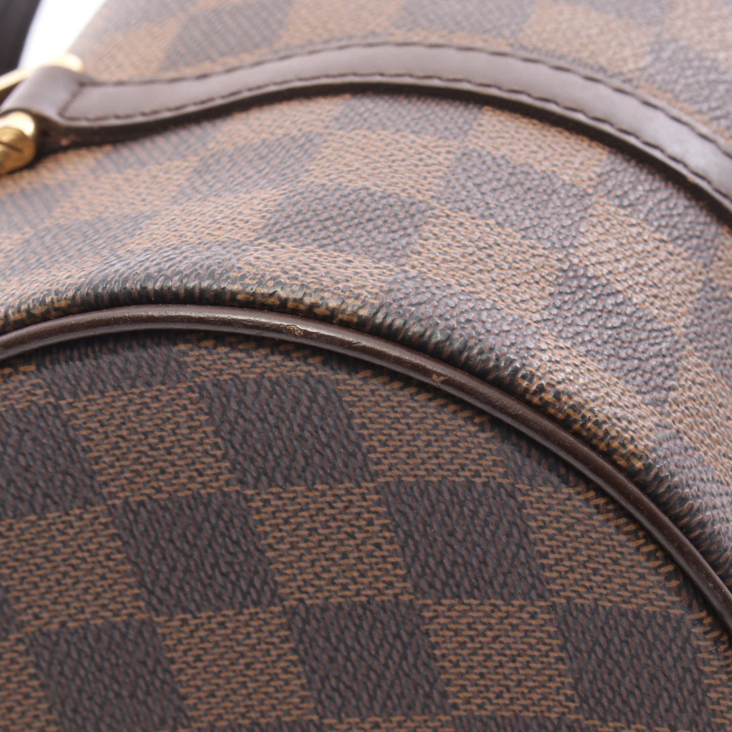 パピヨン26 ダミエエベヌ ハンドバッグ PVC レザー ブラウン ルイヴィトン バッグ LOUIS VUITTON