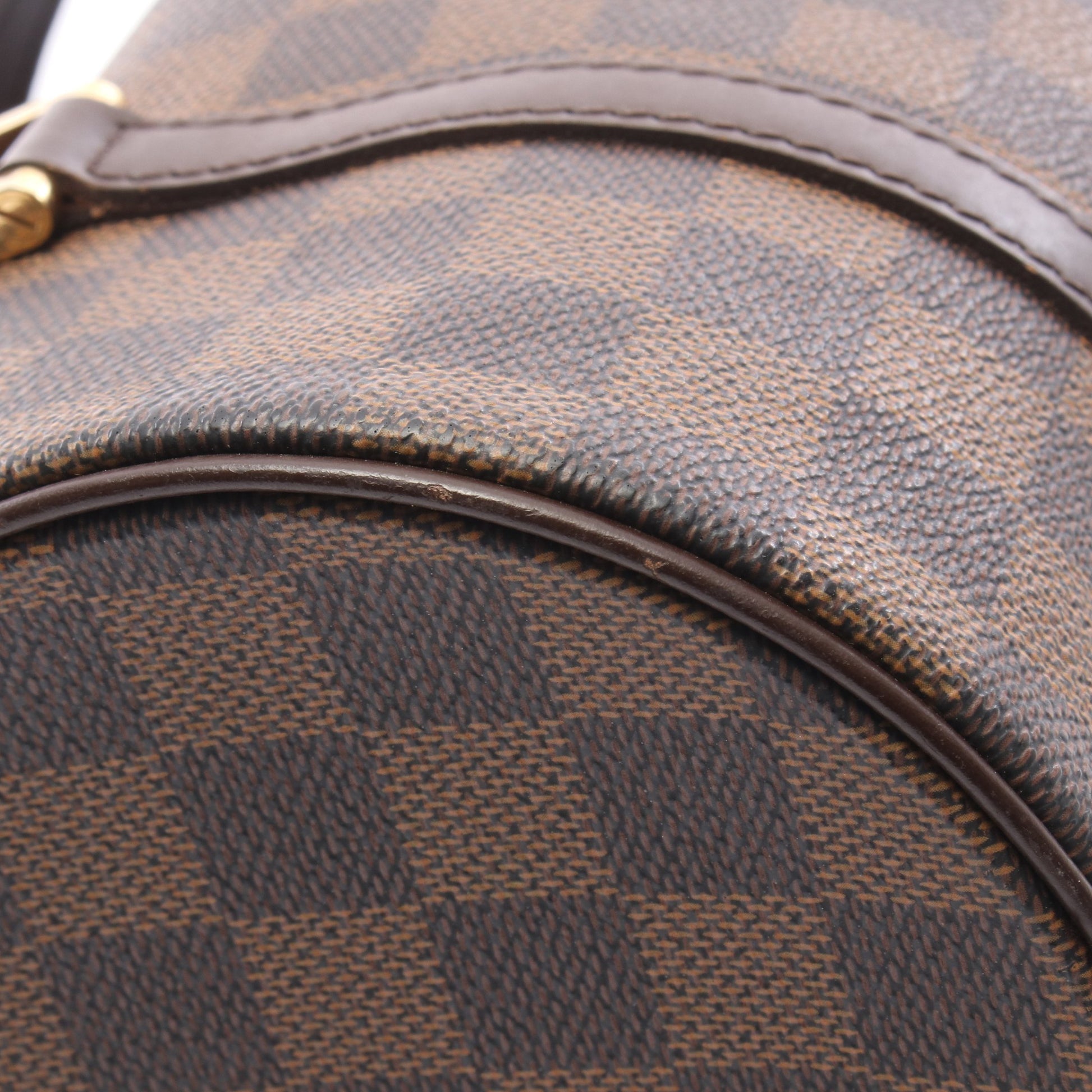 パピヨン26 ダミエエベヌ ハンドバッグ PVC レザー ブラウン ルイヴィトン バッグ LOUIS VUITTON