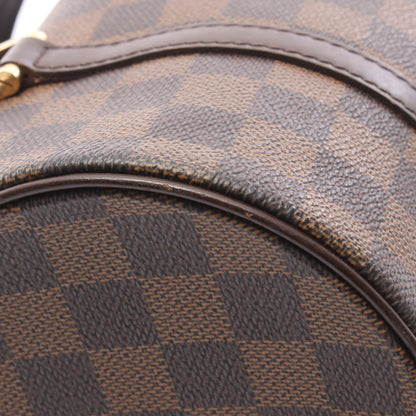 パピヨン26 ダミエエベヌ ハンドバッグ PVC レザー ブラウン ルイヴィトン バッグ LOUIS VUITTON