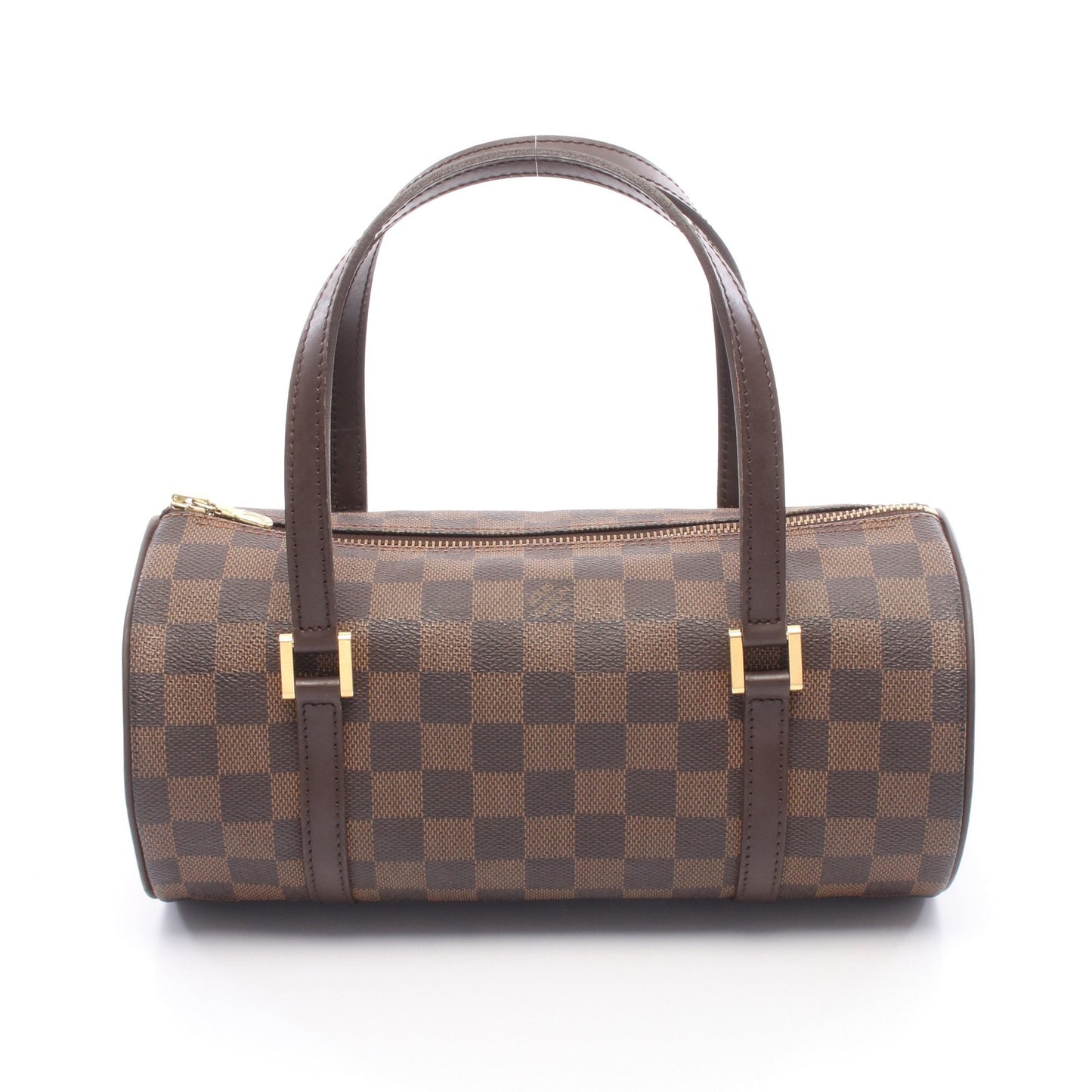 パピヨン26 ダミエエベヌ ハンドバッグ PVC レザー ブラウン ルイヴィトン バッグ LOUIS VUITTON