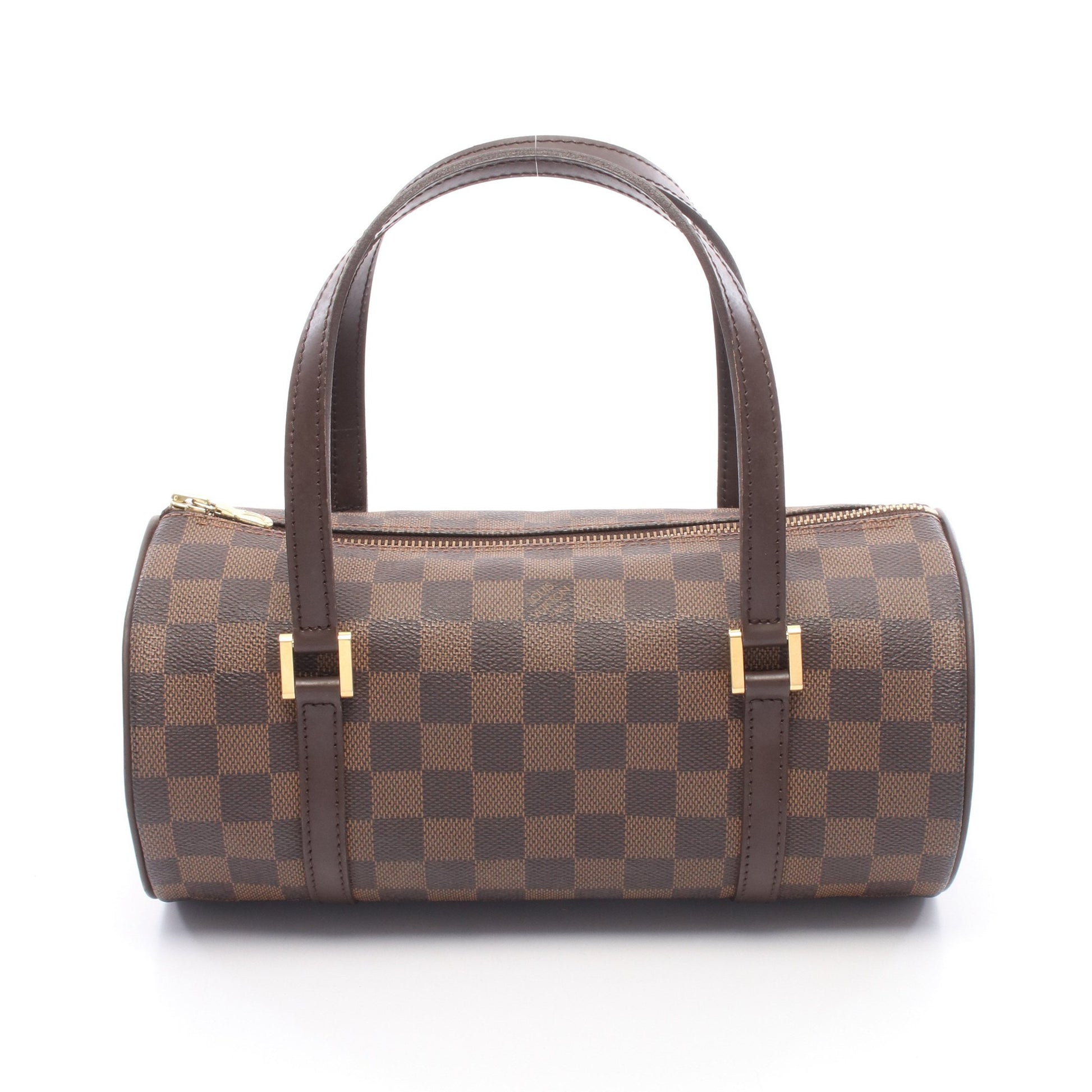 パピヨン26 ダミエエベヌ ハンドバッグ PVC レザー ブラウン ルイヴィトン バッグ LOUIS VUITTON