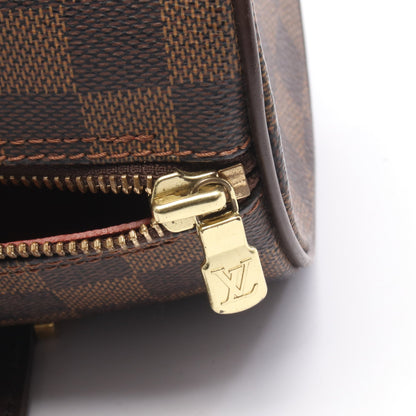 パピヨン26 ダミエエベヌ ハンドバッグ PVC レザー ブラウン ルイヴィトン バッグ LOUIS VUITTON