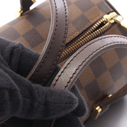 パピヨン26 ダミエエベヌ ハンドバッグ PVC レザー ブラウン ルイヴィトン バッグ LOUIS VUITTON