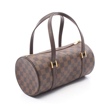 パピヨン26 ダミエエベヌ ハンドバッグ PVC レザー ブラウン ルイヴィトン バッグ LOUIS VUITTON