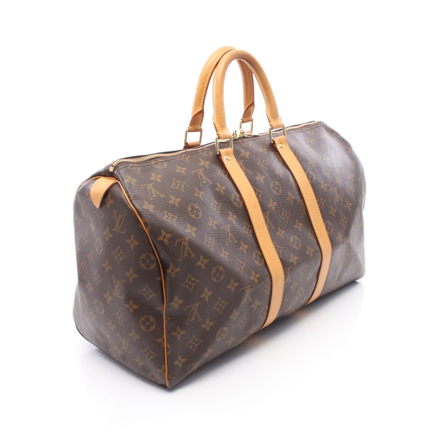 キーポル45 モノグラム ボストンバッグ PVC レザー ブラウン ルイヴィトン バッグ LOUIS VUITTON