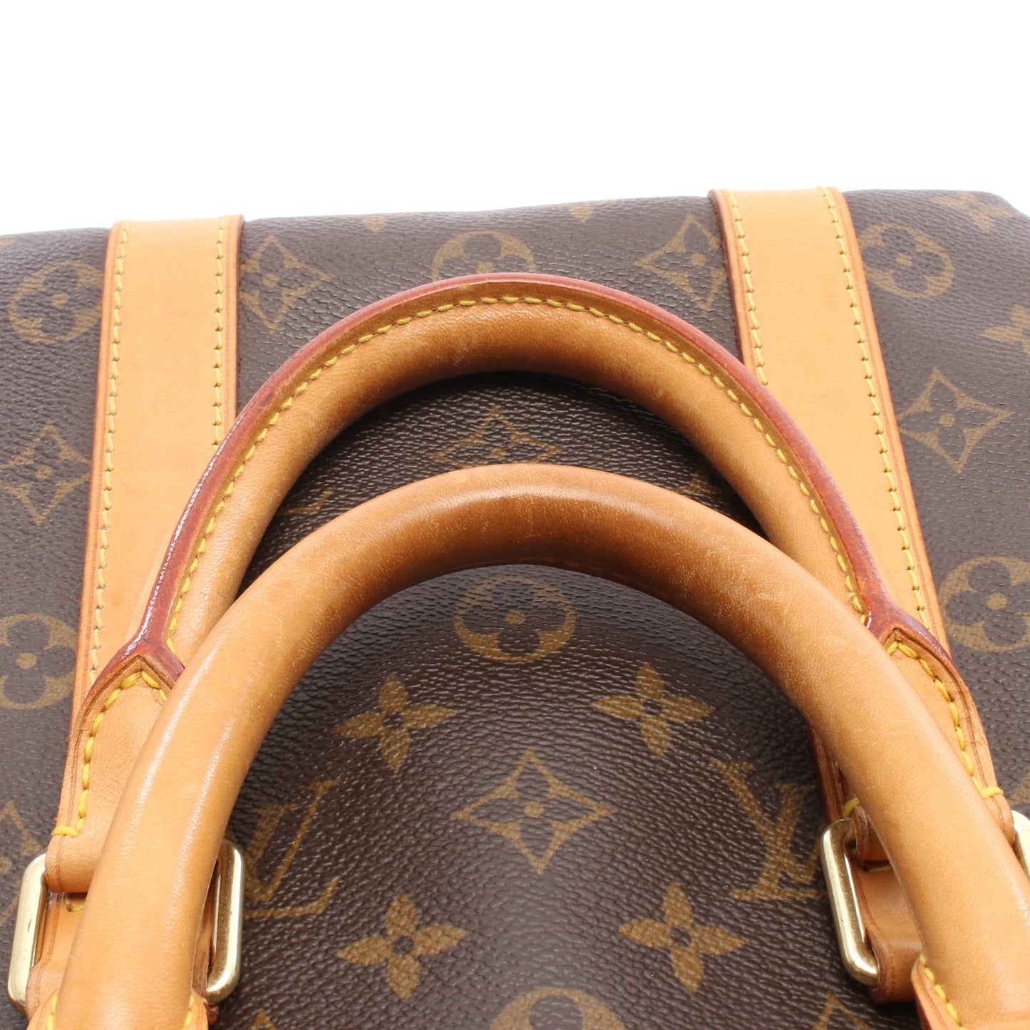 キーポル45 モノグラム ボストンバッグ PVC レザー ブラウン ルイヴィトン バッグ LOUIS VUITTON