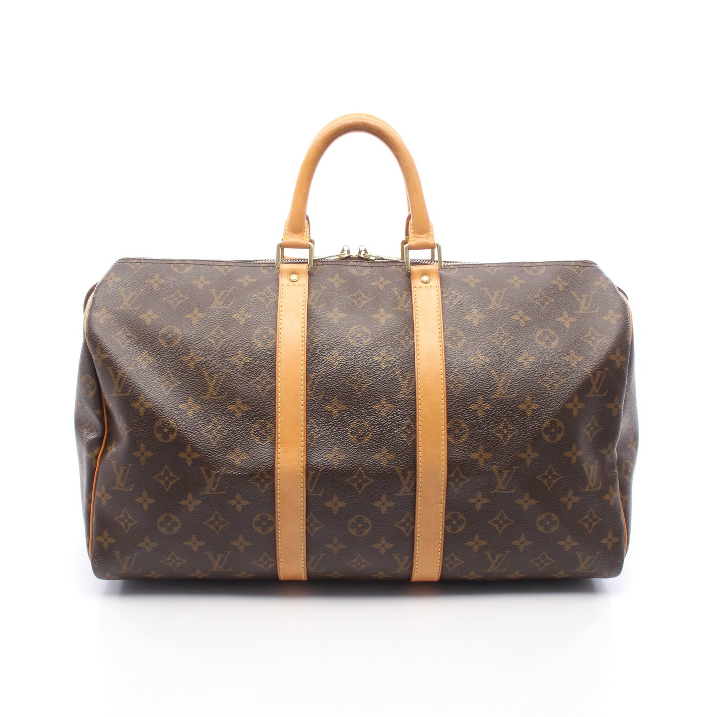 キーポル45 モノグラム ボストンバッグ PVC レザー ブラウン ルイヴィトン バッグ LOUIS VUITTON