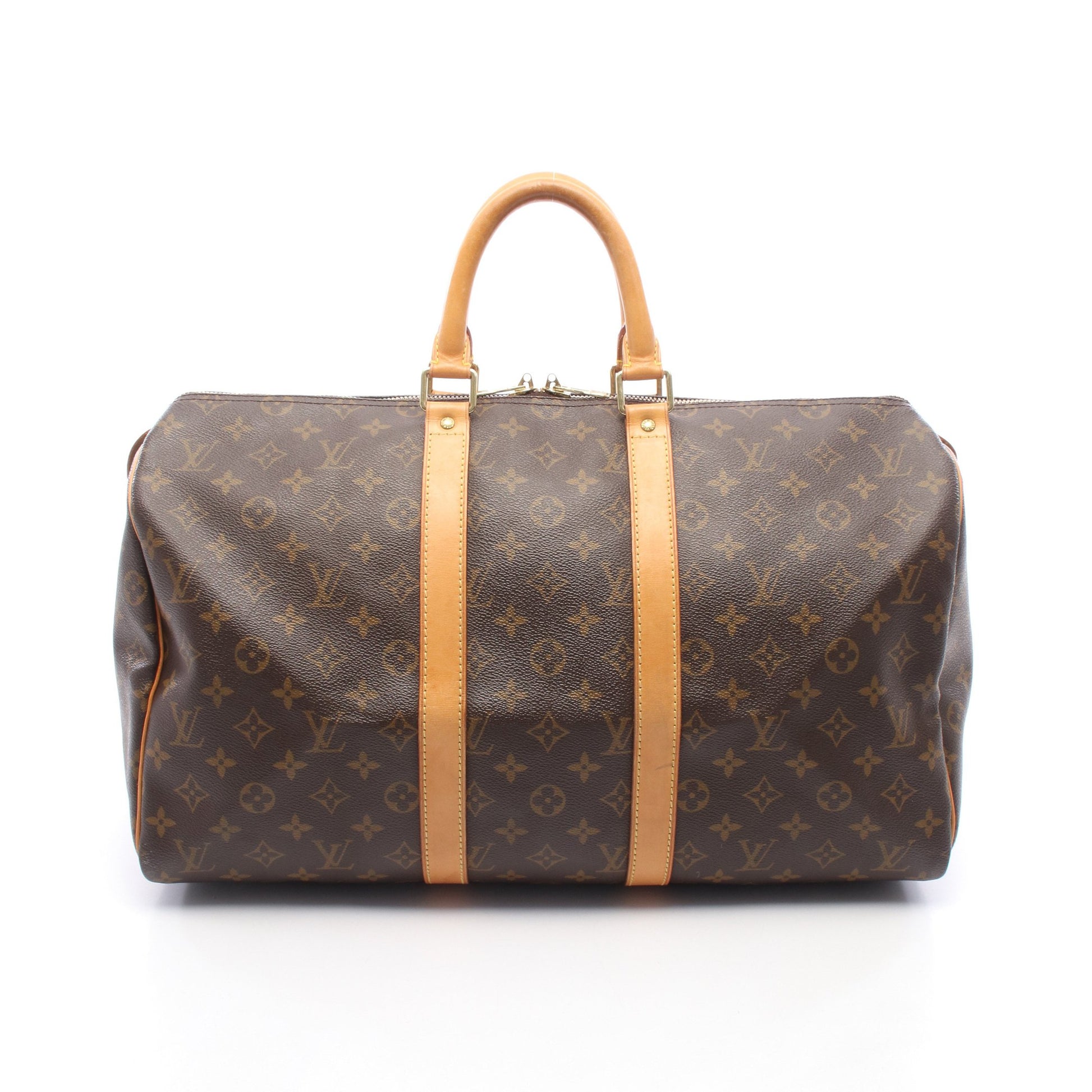 キーポル45 モノグラム ボストンバッグ PVC レザー ブラウン ルイヴィトン バッグ LOUIS VUITTON