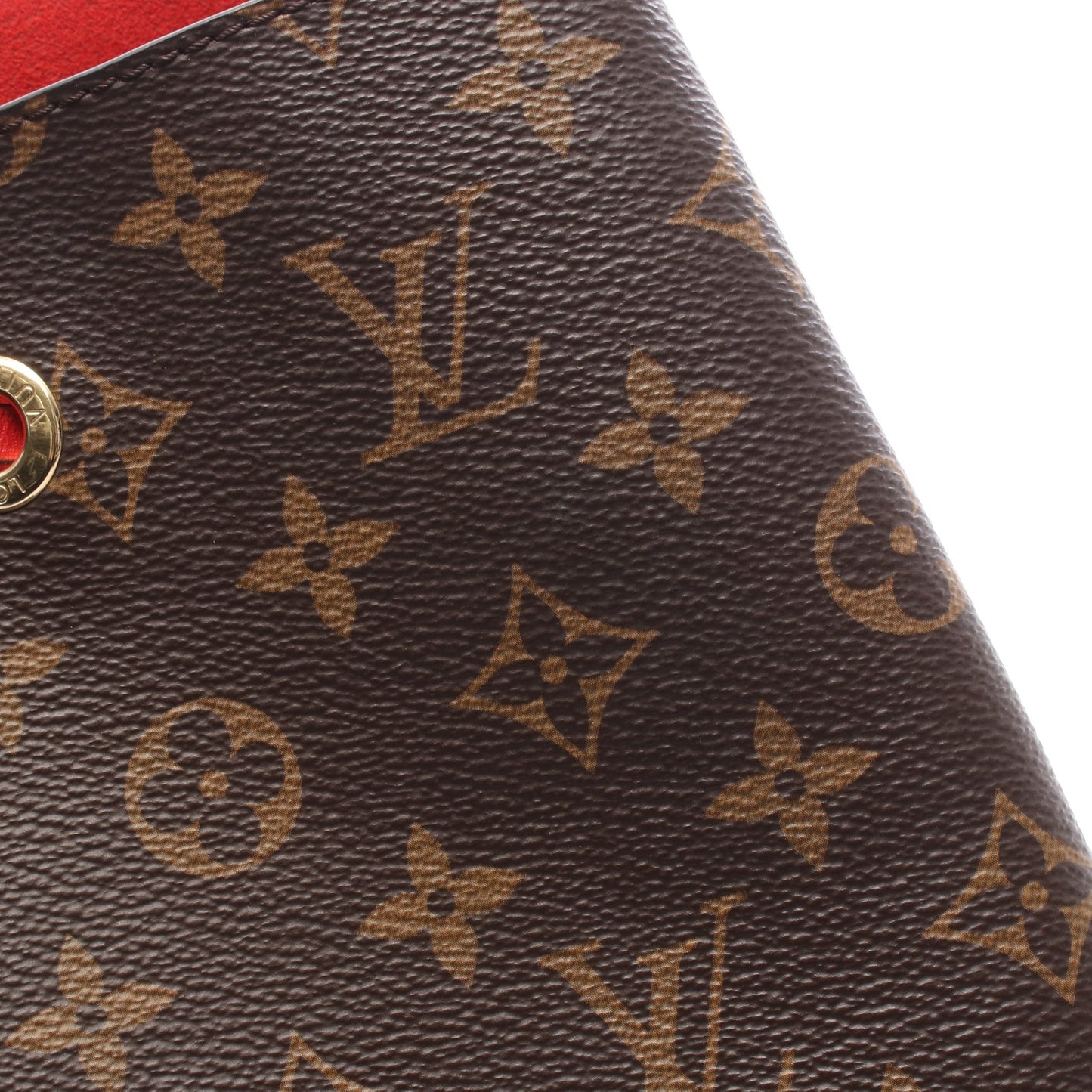 ネオノエ モノグラム コクリコ ショルダーバッグ PVC レザー ブラウン レッド ルイヴィトン バッグ LOUIS VUITTON