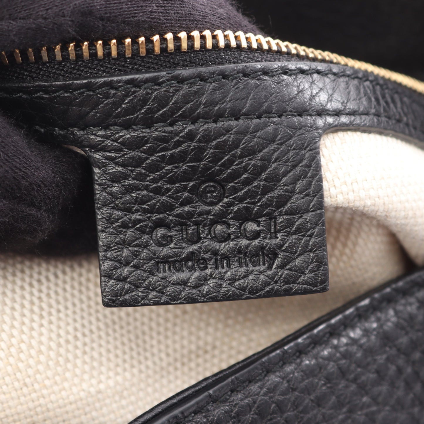 ソーホー インターロッキングG チェーンショルダーバッグ レザー ブラック グッチ バッグ GUCCI