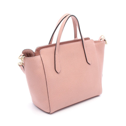 スウィング ミニ 2WAY ハンドバッグ レザー ピンク グッチ バッグ GUCCI