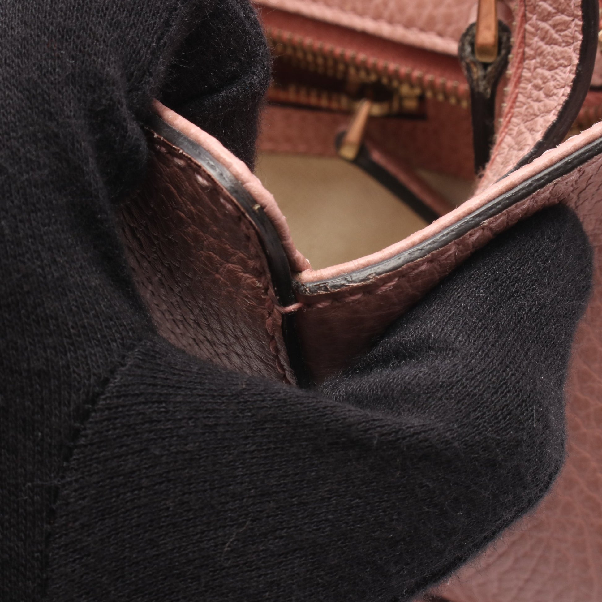 スウィング ミニ 2WAY ハンドバッグ レザー ピンク グッチ バッグ GUCCI