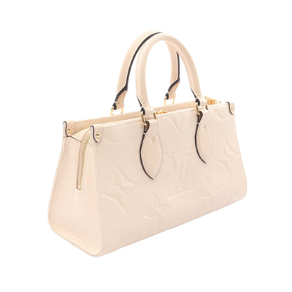 オンザゴー EW モノグラムアンプラント クレーム 2WAY ハンドバッグ レザー アイボリー ルイヴィトン バッグ LOUIS VUITTON