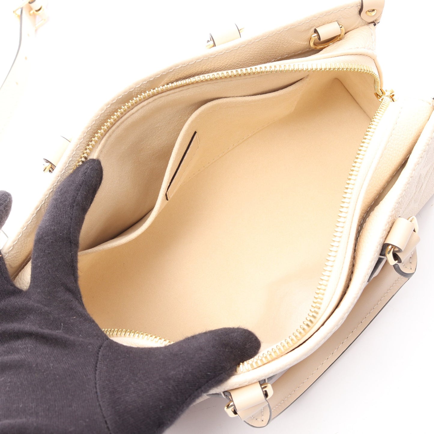 オンザゴー EW モノグラムアンプラント クレーム 2WAY ハンドバッグ レザー アイボリー ルイヴィトン バッグ LOUIS VUITTON