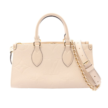 オンザゴー EW モノグラムアンプラント クレーム 2WAY ハンドバッグ レザー アイボリー ルイヴィトン バッグ LOUIS VUITTON